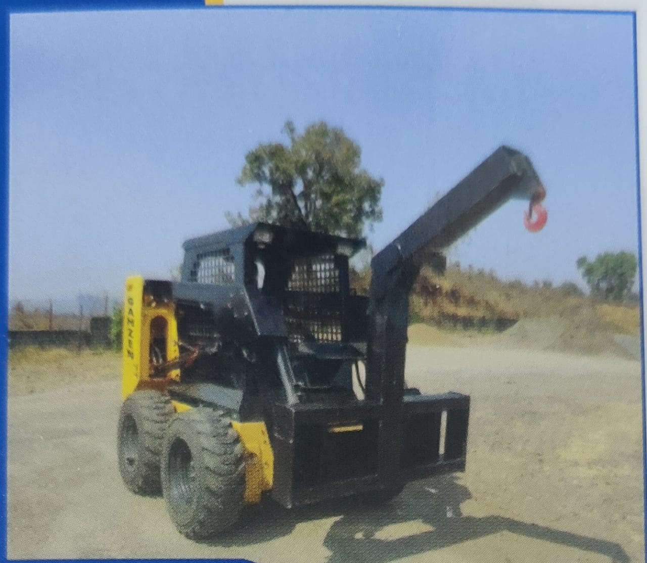 skid steer lifting hook attachment